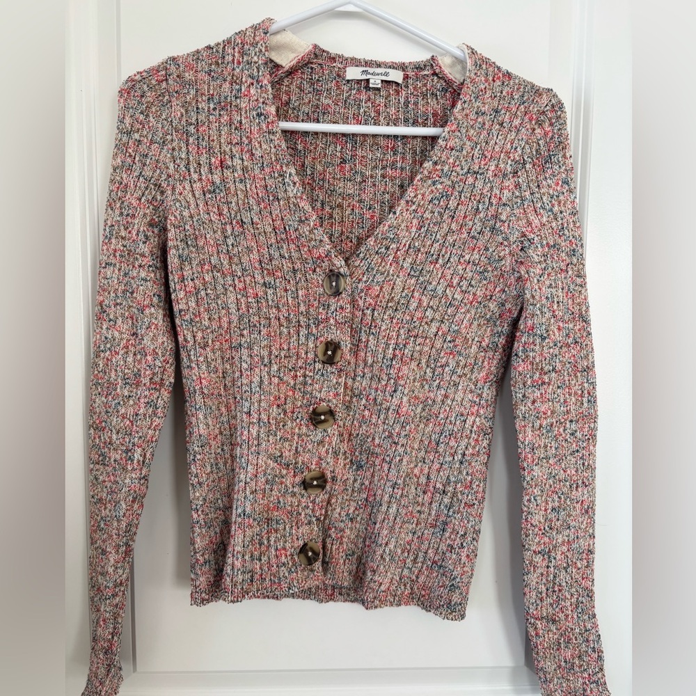 Madewell Pink Cardigan Sweater